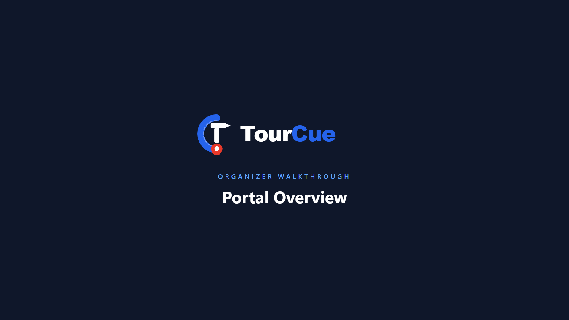 Portal Overview walkthrough